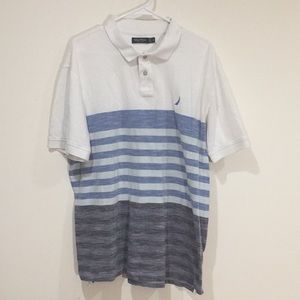 🔴Nautica men’s striped golf polo size XL